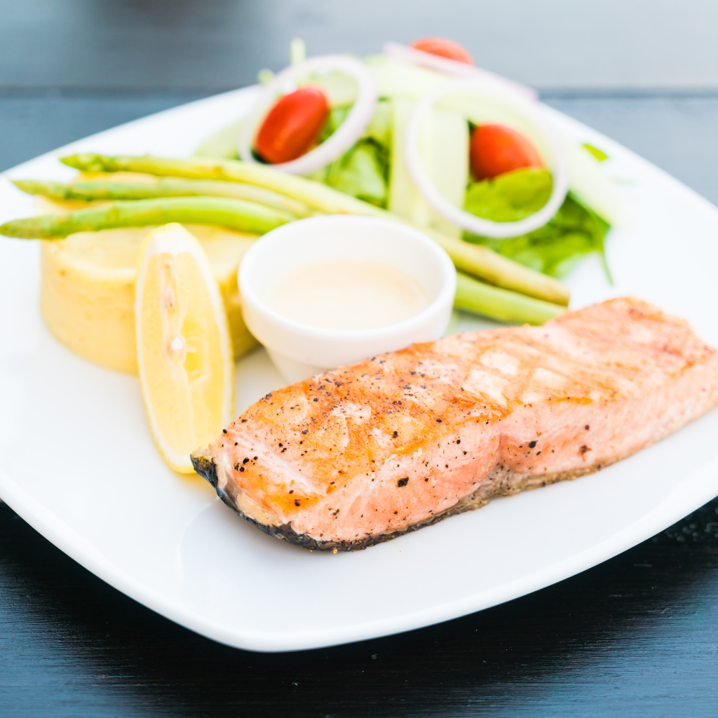 Honey Mustard Salmon with Green Beans